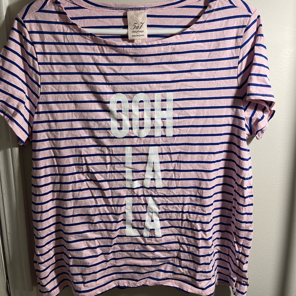 New! Cinq a sept “ohh la la” graphic tee